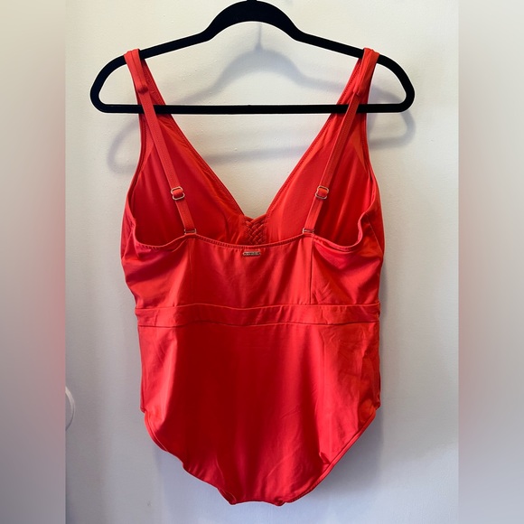 Sea Level Swim Coral Red Australia One-Piece Swimsuit - NWOT - Picture 5 of 7